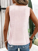 Load image into Gallery viewer, Women Clothing Spring Summer Casual Solid Color V neck Hollow Out Cutout Camisole Top
