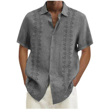 Load image into Gallery viewer, Mens Digital Printing Polyester Plain Short Sleeve Shirt
