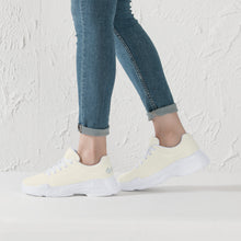 Load image into Gallery viewer, Ti Amo I love you - Exclusive Brand - Buttery White - Angry Fish - Chunky Sneakers - White Soles
