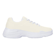 Load image into Gallery viewer, Ti Amo I love you - Exclusive Brand - Buttery White - Angry Fish - Chunky Sneakers - White Soles
