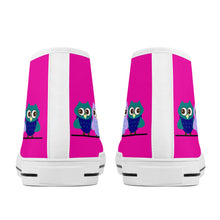 Load image into Gallery viewer, Ti Amo I love you  - Exclusive Brand - Hollywood Cerise - High-Top Canvas Shoes - White Soles
