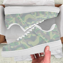 Load image into Gallery viewer, Ti Amo I love you - Exclusive Brand  - Edward, Pansy Posy, Clay Ash, Summer Green Camouflage-  Low Top Unisex Sneakers
