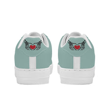 Load image into Gallery viewer, Ti Amo I love you - Exclusive Brand - Shadow Green - Skeleton Hands with Heart - Low Top Unisex Sneakers
