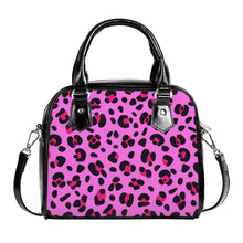 Load image into Gallery viewer, Ti Amo I love you - Exclusive Brand - Persian Pink with Cerise Leopard Spots - Womens Shoulder Handbag
