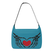 Load image into Gallery viewer, Ti Amo I love you - Exclusive Brand - Jelly Bean - Skeleton Heart Hands  -  Journey Computer Shoulder Bag
