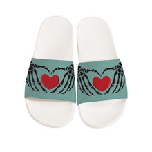 Load image into Gallery viewer, Ti Amo I love you - Exclusive Brand - Sea Nymph - Skeleton Hands with Heart -  Slide Sandals - White Soles
