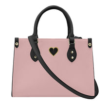 Load image into Gallery viewer, Ti Amo I love you - Exclusive Brand - Tea Rose 3 - Luxury Womens PU Tote Bag - Black Straps
