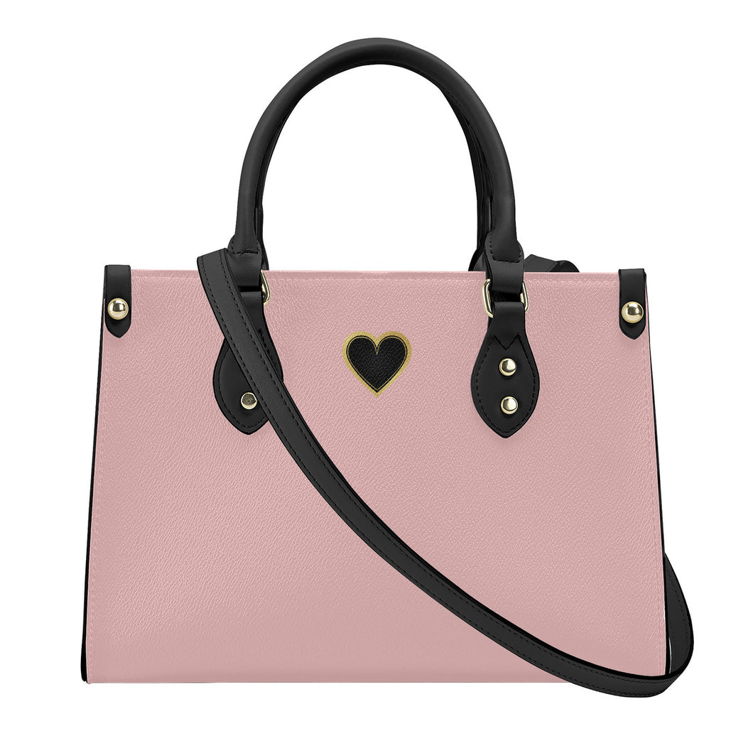 Ti Amo I love you - Exclusive Brand - Tea Rose 3 - Luxury Womens PU Tote Bag - Black Straps