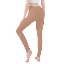 Load image into Gallery viewer, Ti Amo I love you - Exclusive Brand - Feldspar - Double White Heart - Womens / Teen Girls  / Womens Plus Size  - Yoga Leggings - Sizes XS-3XL
