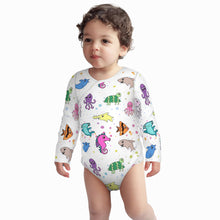 Load image into Gallery viewer, Ti Amo I love you - Exclusive Brand  - White - Sea Creatures -  Baby Long-Sleeve Bodysuit
