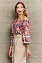 Load image into Gallery viewer, Off Shoulder Bohemian Style Blouse - Only Size S Left Ti Amo I love you
