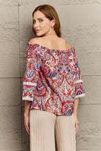 Load image into Gallery viewer, Off Shoulder Bohemian Style Blouse - Only Size S Left Ti Amo I love you
