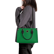 Load image into Gallery viewer, Ti Amo I love you - Exclusive Brand - Fun Green - Luxury Womens PU Tote Bag - Black Straps
