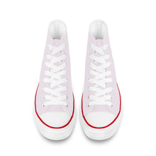 Load image into Gallery viewer, Ti Amo I love you - Exclusive Brand - Prim - White Daisy - High Top Canvas Shoes - White  Soles
