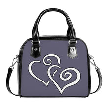 Load image into Gallery viewer, Ti Amo I love you - Exclusive Brand - Dolphin - Double White Heart - Shoulder Handbag
