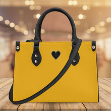 Load image into Gallery viewer, Ti Amo I love you - Exclusive Brand - Lightning Yellow - Luxury Womens PU Tote Bag - Black Straps
