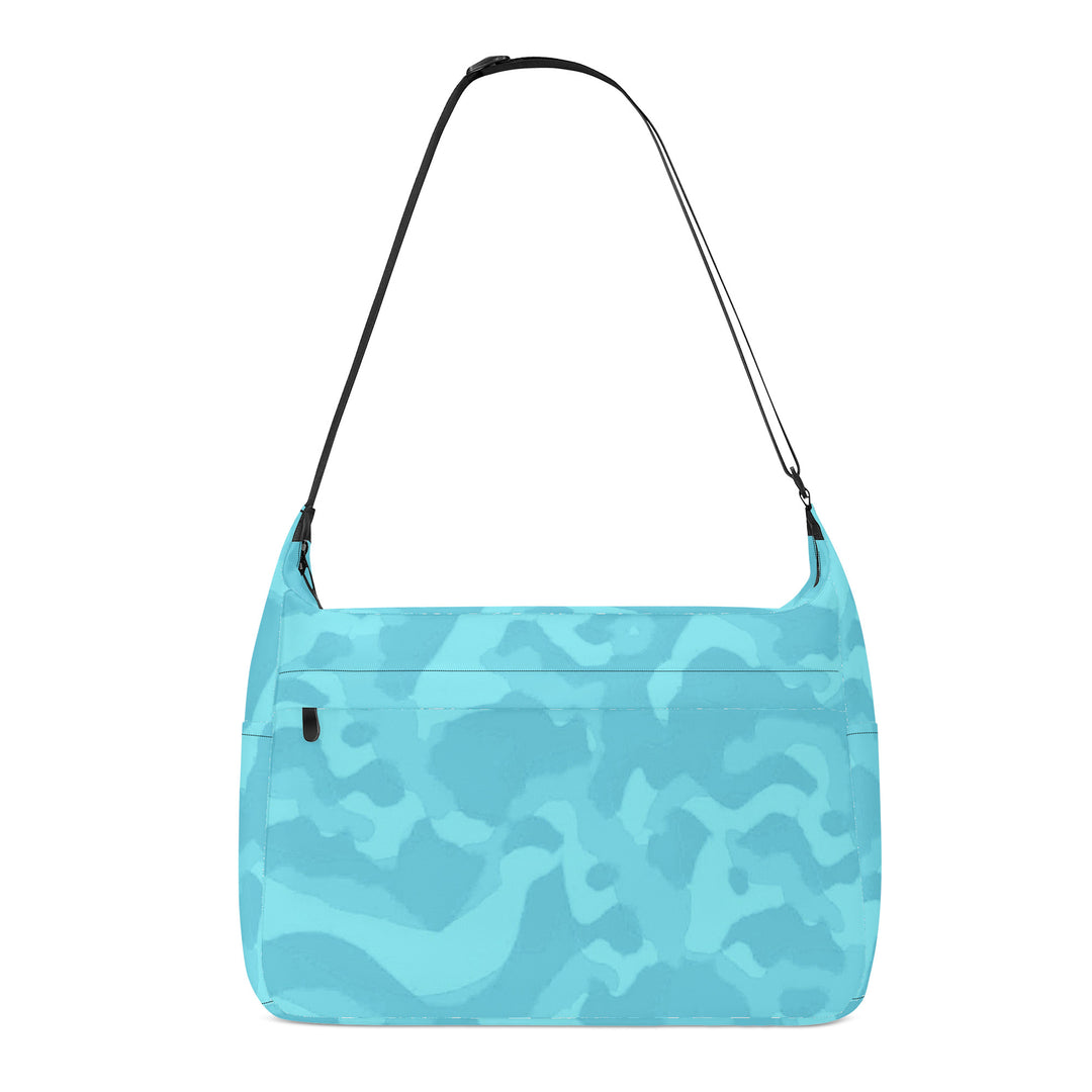 Ti Amo I love you Exclusive Brand -  Aquamarine Blue, Downy, Spray Camouflage- Journey Computer Shoulder Bag