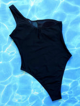 Load image into Gallery viewer, One-Shoulder Sleeveless One-Piece Swimsuit - Sizes S-L Ti Amo I love you
