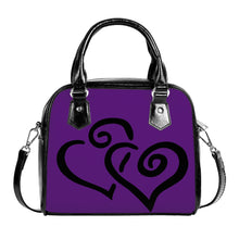 Load image into Gallery viewer, Ti Amo I love you - Exclusive Brand - Honey Flower - Double Black Heart -  Shoulder Handbag
