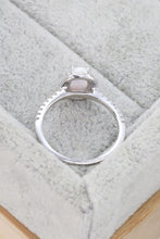 Load image into Gallery viewer, Opal 925 Sterling Silver Halo Ring - Sizes 5-10 Ti Amo I love you
