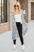 Load image into Gallery viewer, Open Front Leopard Cardigan Ti Amo I love you
