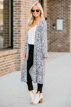 Load image into Gallery viewer, Open Front Leopard Cardigan Ti Amo I love you
