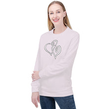 Load image into Gallery viewer, Prim (Pink) - Double White Heart - Women&#39;s Sweatshirt - Pink Sweatshirts - Ti Amo I love you
