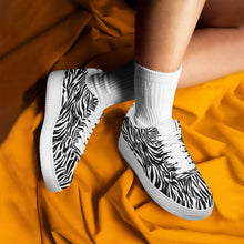 Load image into Gallery viewer, Ti Amo I love you - Exclusive Brand - Black &amp; White - Zebra - Low Top Unisex Sneakers
