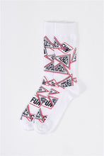 Load image into Gallery viewer, Over The Calf Printed Logo Detail Socks Ti Amo I love you
