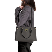 Load image into Gallery viewer, Ti Amo I love you - Exclusive Brand - Tundora - Luxury Womens PU Tote Bag - Black Straps
