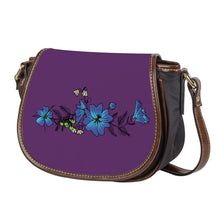 Load image into Gallery viewer, Ti Amo I love you - Exclusive Brand - Bossanova 2 - Blue Floral -  Saddle Bag
