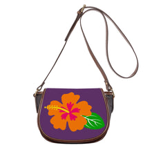 Load image into Gallery viewer, Ti Amo I love you - Exclusive Brand - Bossanova 2 - Hawaiian Flower -  Saddle Bag
