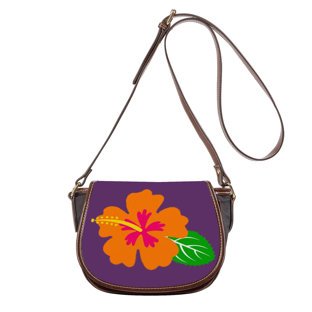 Ti Amo I love you - Exclusive Brand - Bossanova 2 - Hawaiian Flower -  Saddle Bag