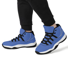 Load image into Gallery viewer, Ti Amo I love you - Exclusive Brand - San Marino Blue - Skeleton Hands with Heart -  High Top Air Retro Sneakers - Black Laces
