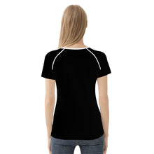 Load image into Gallery viewer, Ti Amo I love you - Exclusive Brand - Black - Hawaiian Flower - Women&#39;s T shirt - Sizes XS-2XL
