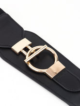 Load image into Gallery viewer, PU Elastic Wide Belt with Alloy Buckle Ti Amo I love you
