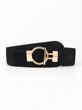 Load image into Gallery viewer, PU Elastic Wide Belt with Alloy Buckle Ti Amo I love you
