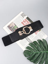 Load image into Gallery viewer, PU Elastic Wide Belt with Alloy Buckle Ti Amo I love you
