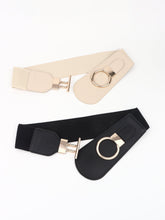 Load image into Gallery viewer, PU Elastic Wide Belt with Alloy Buckle Ti Amo I love you
