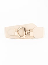 Load image into Gallery viewer, PU Elastic Wide Belt with Alloy Buckle Ti Amo I love you
