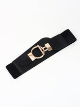 Load image into Gallery viewer, PU Elastic Wide Belt with Alloy Buckle Ti Amo I love you
