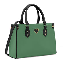 Load image into Gallery viewer, Ti Amo I love you - Exclusive Brand - Spring Leaves - Luxury Womens PU Tote Bag - Black Straps
