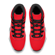 Load image into Gallery viewer, Ti Amo I love you - Exclusive Brand - Ferrari Red  - Skeleton Hands with Heart -  High Top Air Retro Sneakers - Black Laces
