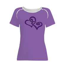 Load image into Gallery viewer, Ti Amo I love you - Exclusive Brand  - Wisteria - Double Purple - Women&#39;s T Shirt - Sizes XS-2XL
