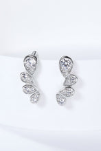 Load image into Gallery viewer, Pear Shape Moissanite Earrings Ti Amo I love you
