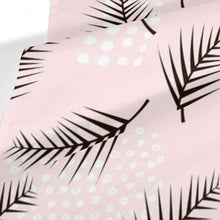 Load image into Gallery viewer, Ti Amo I love you - Exclusive Brand  - Oyster Pink - Black Leaf &amp; White Dots  Silk Scarf
