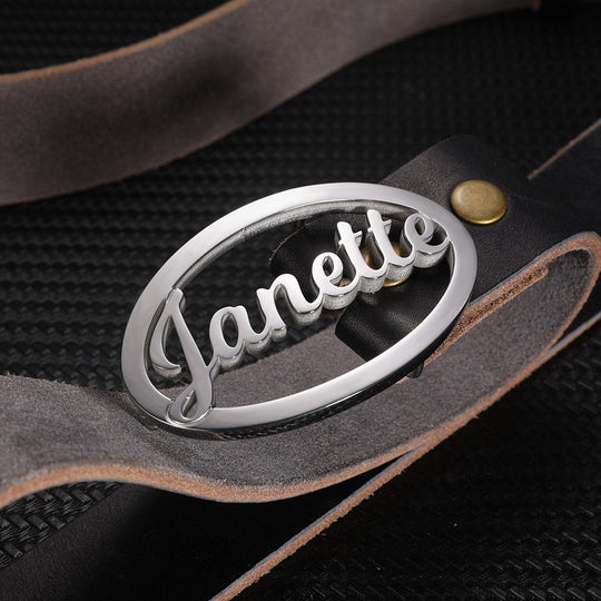 Personalized Name Belt Buckle Ti Amo I love you