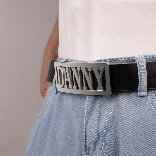 Personalized Name Belt Buckle Ti Amo I love you