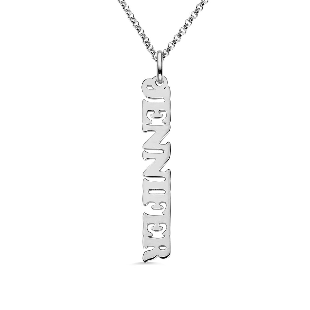 Personalized Vertical Name Necklace Ti Amo I love you