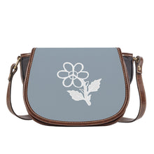 Load image into Gallery viewer, Ti Amo I love you - Exclusive Brand - Regent Grey  - White Daisy - Saddle Bag
